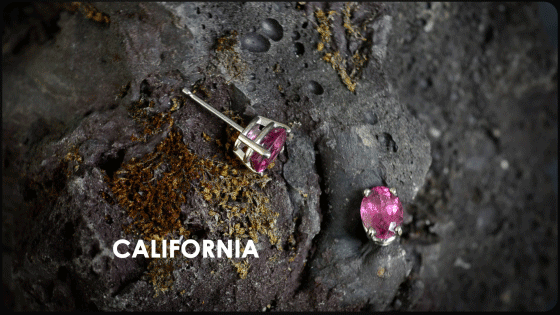 California tourmaline earrings