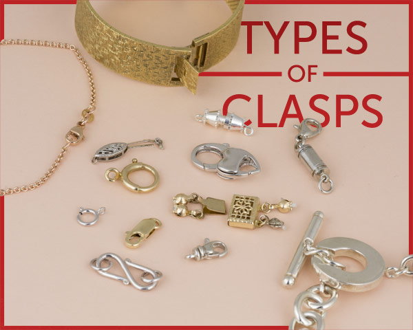 Collection of different chain clasp options