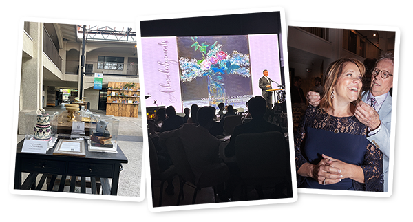 A collage of photos from the gala