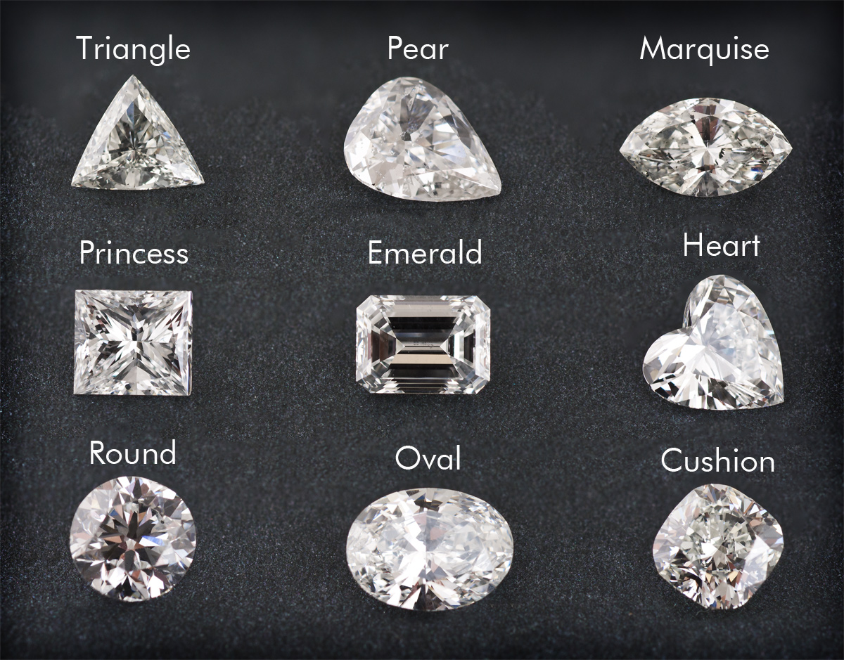 different shapes of diamonds