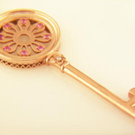 Custom Design - Rose Gold Skeleton Key