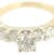 Five Stone Diamond Engagement Ring in Two Tone gold