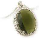 Asteria Large Braided Rope Silver Pendant