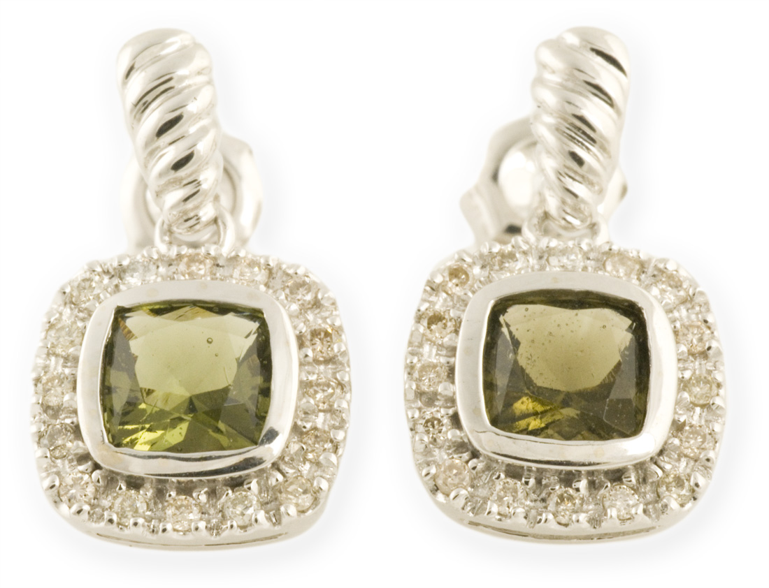 Asteria : Diamond Halo Earrings