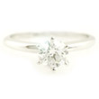 Diamond solitaire engagement ring