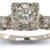 Vintage Art Deco engagement ring top