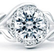 Mark Schneider Bloom Floral Engagement Ring Top View