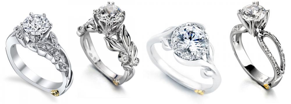 Engagement ring designs from Mark Schneider Adore Flora Bloom Amore