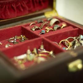 A jewelry chest or box is a great way to organize your jewelry collection