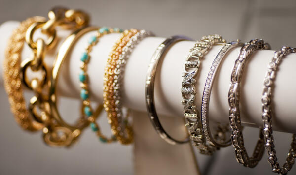 A bracelet display can help keep your jewelry organized