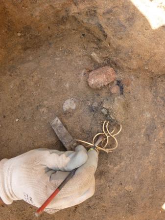 Ancient Roman jewelry excavation