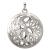 Round Domed Pendant with Oval Cutouts