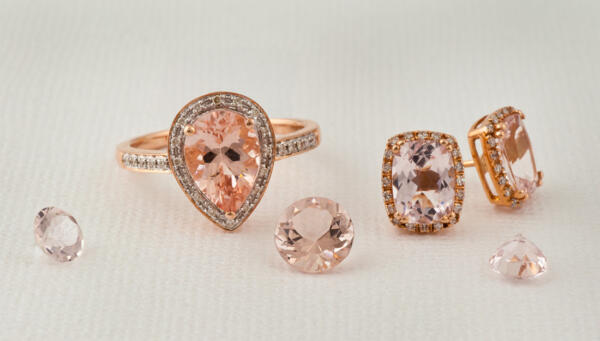 Morganite is a beautiful soft-pink gemstone