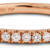 Rose gold diamond thin band