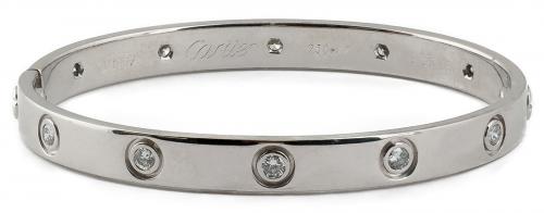 Cartier Love Bracelet 1997 in 18k White Gold