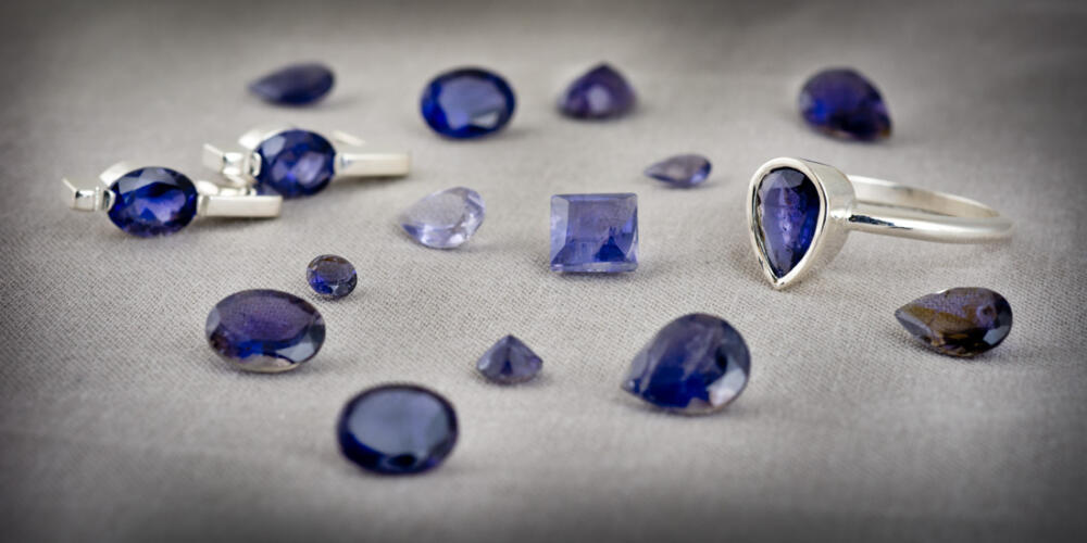 Beautiful iolite jewelry and loose gemstones