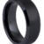 Black Ceramic Beveled Band