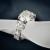 Diamond three stone statement engagement ring