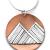 Double Mountain Necklace in Copper and Sterling Silver