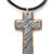 Cross Pendant in Copper and Sterling Silver