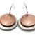 Two-Tone Hammered Disc Earrings