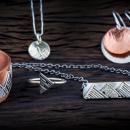 Jen Lesea Designs featuring rustic and abtract handmade jewelry