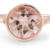 Rose Gold Morganite Bezel Ring with Diamond Accents