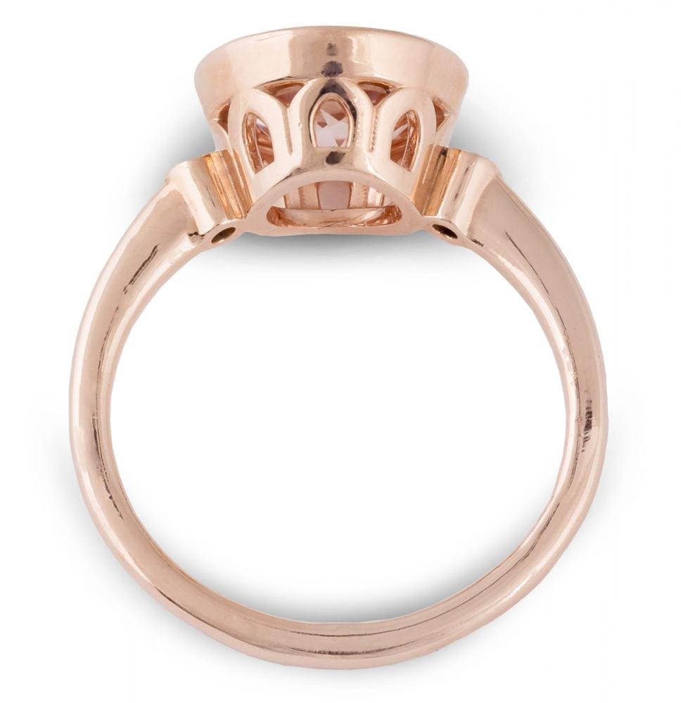 Rose Gold Bezel Ring With Diamond Accents 41203 Arden