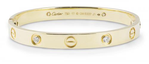 Cartier Love Bracelet Yellow Gold With Diamonds 8605 Arden Cartier Love Bracelet Yellow Gold With Diamonds