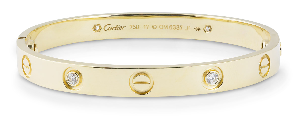 Cartier Love Bracelet Yellow Gold With Diamonds 8605 Arden Cartier Love Bracelet Yellow Gold With Diamonds