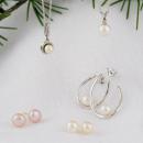 Pearl earrings and pendants