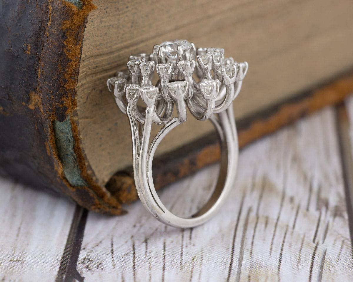 Art Deco Antique Diamond Cocktail Ring – Lannah Dunn