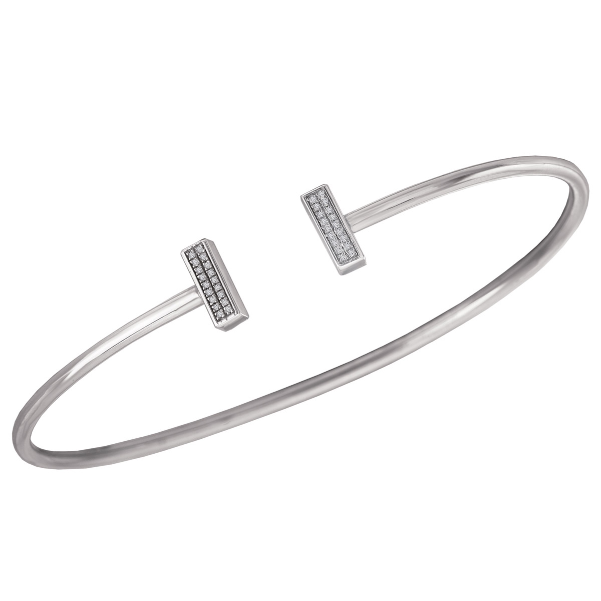 Diamond Bar Cuff Bracelet