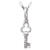 Key Pendant with Diamond Accent