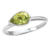 Peridot Bezel Solitaire Ring