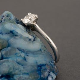 Simple Solitaire Diamond Engagement Ring - 2