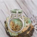 Prasiolite Oval Cocktail Ring - 3