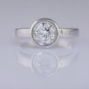 Bezel Diamond Solitaire Engagement - 1