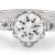 Scroll Cathedral Engagement Ring with Diamond Accents