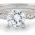 Marquise Milgrain Engagement Ring with Diamonds