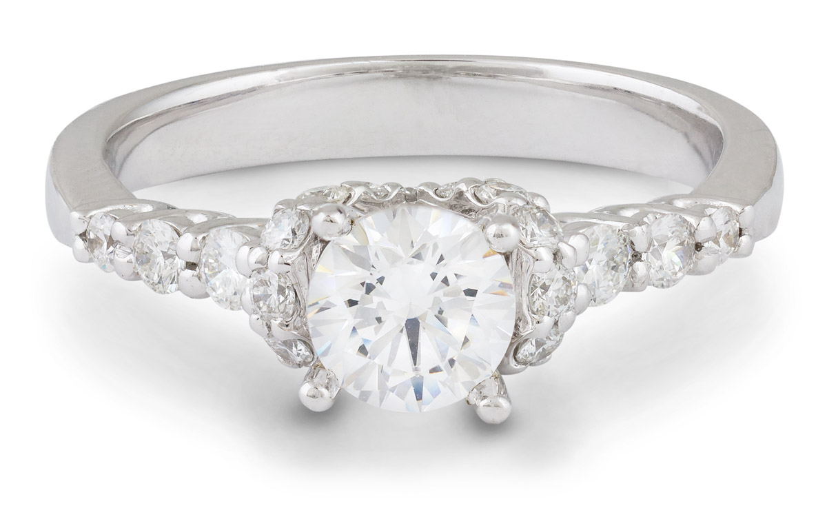 Diamond Accented Engagement Ring