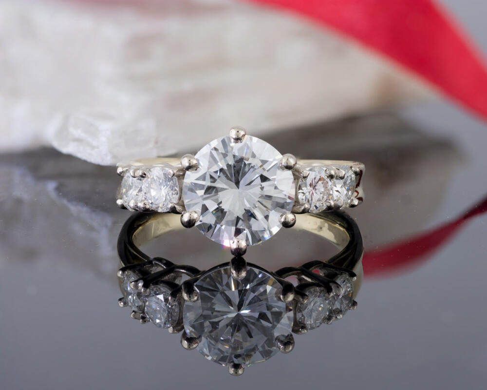 Custom Five Stone Diamond Engagement Ring Arden Jewelers