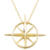 True North - North Star Necklace in Yellow Gold