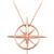 True North - North Star Necklace in Rose Gold