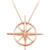 True North - North Star Necklace in Rose Gold