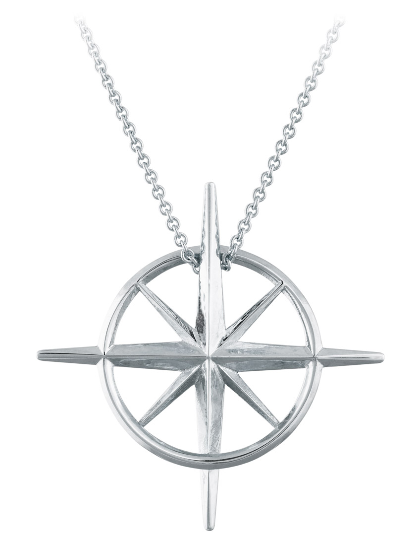 Silver North Star Necklace | Classy Women Collection