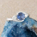 Sapphire and Diamond Engagement Ring