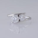 Diamond Bypass Engagement Ring