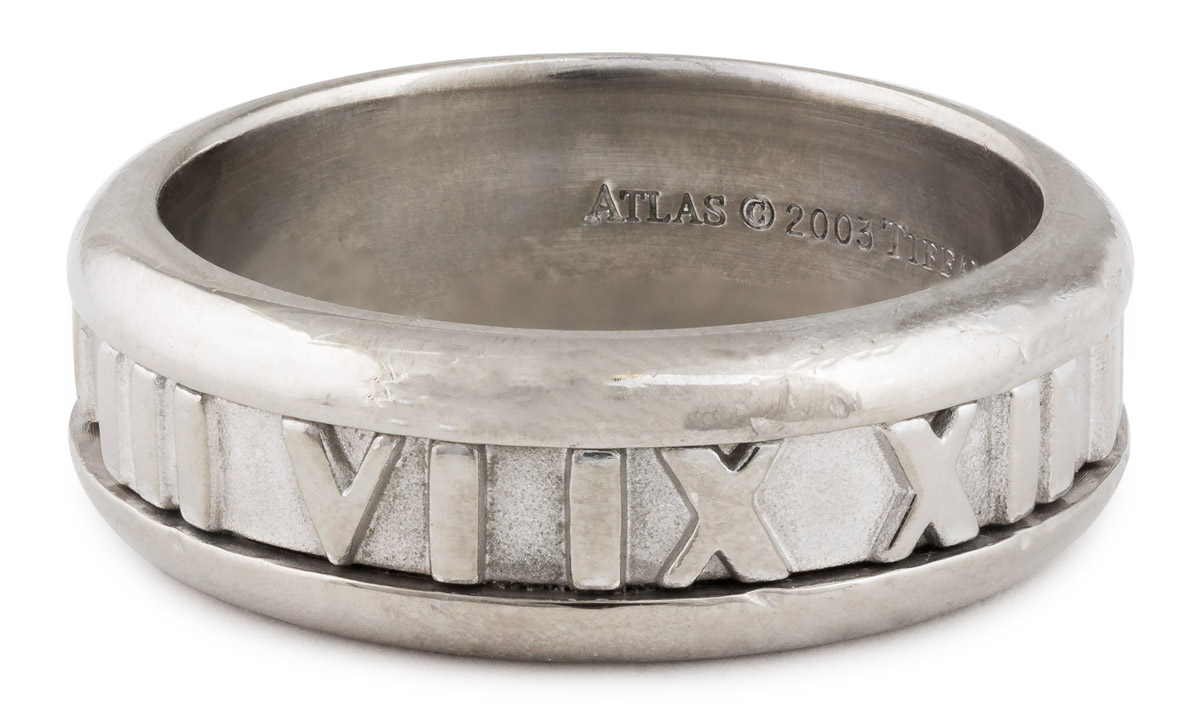 Tiffany & Co.. Sterling Roman Numeral Ring