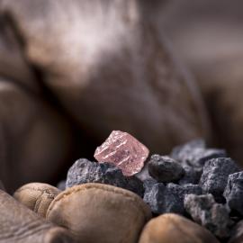 Pink diamond from the Argyle mine